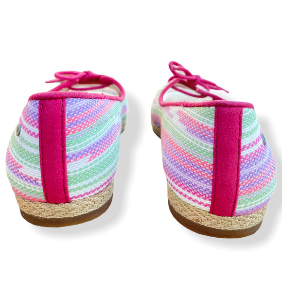 UGG Marleigh Serape Open Toe Espadrille Flat EUC - Picture 9 of 10